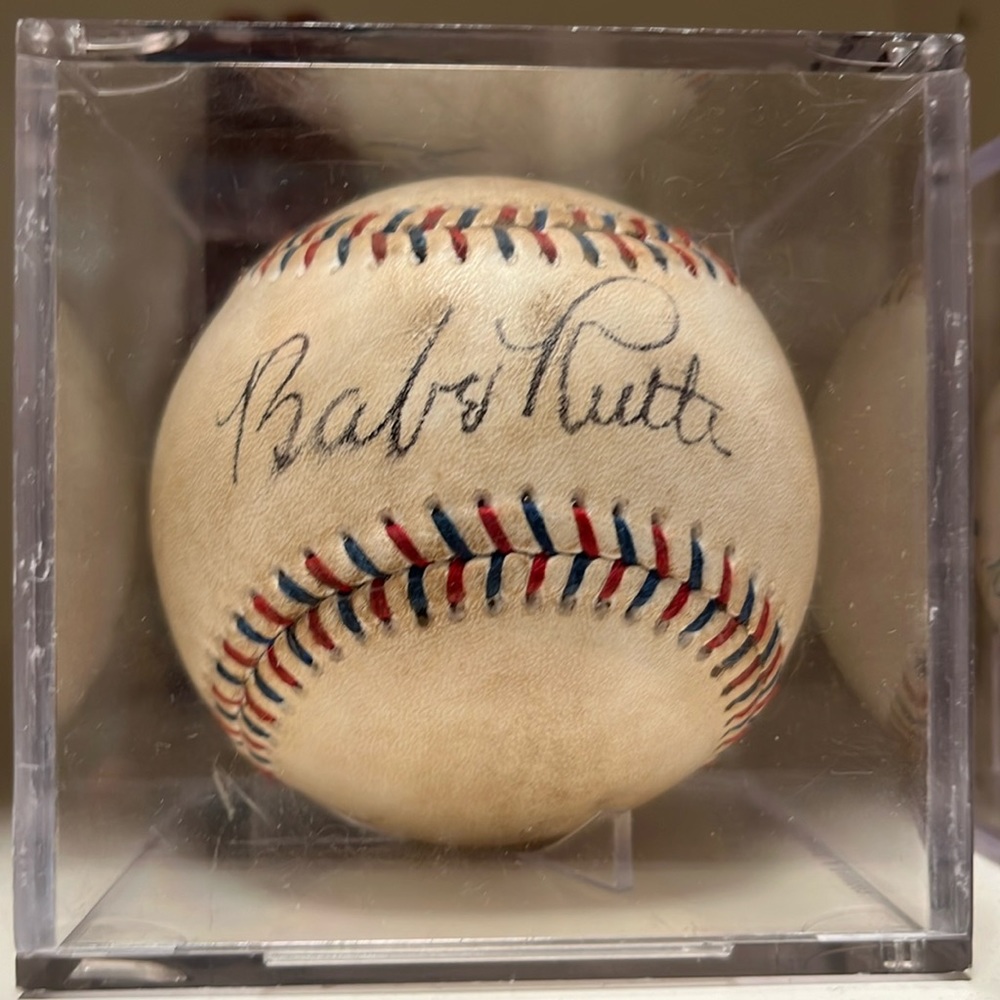 Babe Ruth signed baseball PSA official